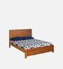 Timberland Solid Wood Queen Size Bed in Wenge Finish