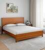 Timberland Solid Wood Queen Size Bed in Wenge Finish