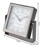 Time's Canvas ( Medium ) Black Iron Table Clock