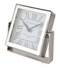 Time's Canvas ( Medium ) Silver Iron Table Clock