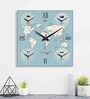 Time Zone Multicolour Metal Wall Clock