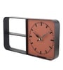TimekeeperShelves Brown Aluminium Wall clock