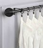 Timeless 19mm Iron Curtain Rod with Black Finial