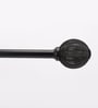 Timeless 19mm Iron Curtain Rod with BlackFinial