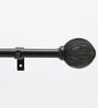 Timeless 19mm Iron Curtain Rod with BlackFinial