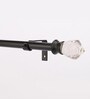Timeless 19 mm Iron Curtain Rod with Glass Finial