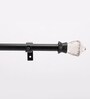 Timeless 19 mm Iron Curtain Rod with Glass Finial