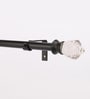 19mm Iron Curtain Rod with Glass Finial