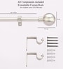 Timeless 19mm Iron Curtain Rod with sttainless steel Finial