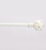 Timeless 19mm Iron Curtain Rod with White & Grey Polka Dot Finial