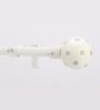 Timeless 19mm Iron Curtain Rod with White & Grey Polka Dot Finial