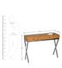 Timeless Camel Leather Console Table