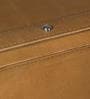 Timeless Camel Leather Console Table