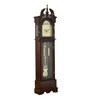 Timeless Linden Wood Grandfather Pendulum Clock In Brown