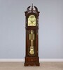 Timeless Linden Wood Grandfather Pendulum Clock In Brown
