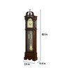 Timeless Linden Wood Grandfather Pendulum Clock In Brown