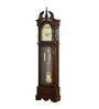 Timeless Linden Wood Grandfather Pendulum Clock In Brown