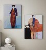 Timeless Moment Multicolor Canvas Unframed People and Places Art Print Set of 2