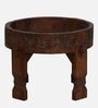 Timila Mango Wood End Table In Tubbaq Finish