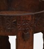 Timila Mango Wood End Table In Tubbaq Finish