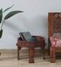 Timila Mango Wood End Table In Tubbaq Finish