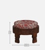 Timila Mango Wood Foot Stool In Tubbaq Finish
