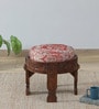 Timila Mango Wood Stool In Tubbaq Finish