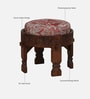 Timila Mango Wood Stool In Tubbaq Finish