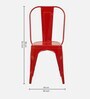 Timpani Metal Iconic Chair in Red Colour