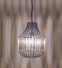 Tindori Crystal & Metal Ceiling Pendant (Clear)