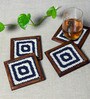Tinky Blue  Cotton 4 Pcs Coasters