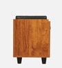 Tinny Shoe Rack With Seating In Tan Finish