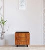 Tinny Shoe Rack With Seating In Tan Finish