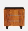 Tinny Shoe Rack With Seating In Tan Finish