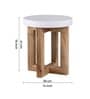 Tinny Solid Wood End Table In Natural Finish