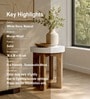 Tinny Solid Wood End Table In Natural Finish