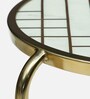 Tinto Metal Nest of Table In Gold Finish with Marble Top (Set of 2) Tinto Metal Nest of Table In Gold Finish with Marble Top (Set of 2)