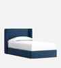 Tiny Haven Boucle Kids Toddler Bed With Box Storage In Denim Blue Colour