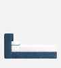 Tiny Haven Boucle Kids Toddler Bed With Box Storage In Denim Blue Colour