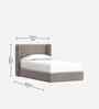 Tiny Haven Boucle Kids Toddler Bed With Hydraulic Storage In Cream Colour