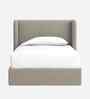 Tiny Haven Boucle Kids Toddler Bed With Hydraulic Storage In Cream Colour