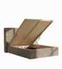 Tiny Haven Boucle Kids Toddler Bed With Hydraulic Storage In Cream Colour