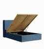 Tiny Haven Boucle Kids Toddler Bed With Hydraulic Storage In Denim Blue Colour