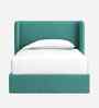 Tiny Haven Boucle Kids Toddler Bed With Hydraulic Storage In Green Colour