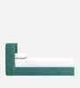 Tiny Haven Boucle Kids Twin Bed With Hydraulic Storage In Green Colour