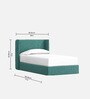 Tiny Haven Kids Toddler Bed In Green Colour