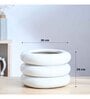 Tiny Kisses White 2 layer Ceramic Planter