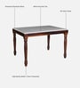 Tipton Sheesham Wood 4 Seater Dining Set in Provincial Teak Finish