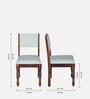 Tipton Sheesham Wood 4 Seater Dining Set in Provincial Teak Finish