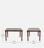 Tipton Sheesham Wood 4 Seater Dining Set in Provincial Teak Finish